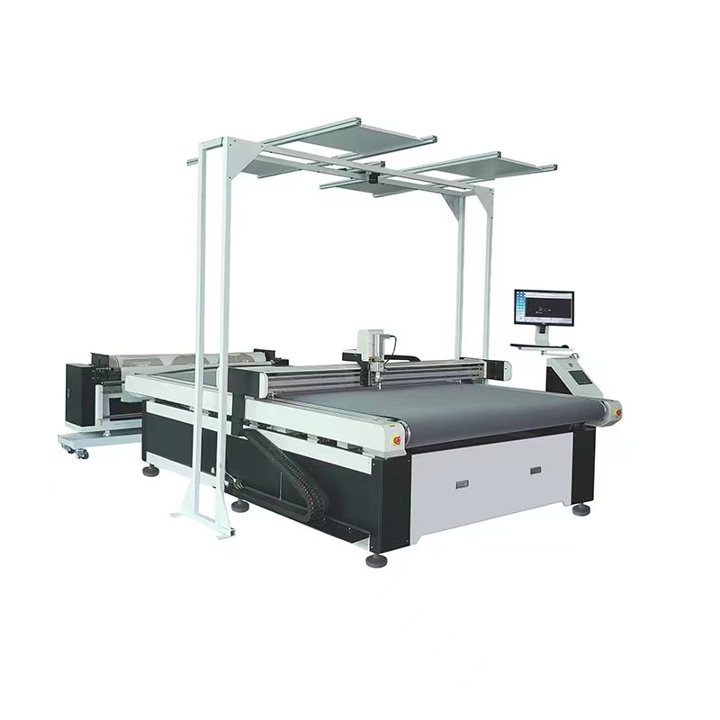 Hengsheng Vibration Knife Cutting Machine: Big Visual Positioning+Automatic Edge Inspection Technolo